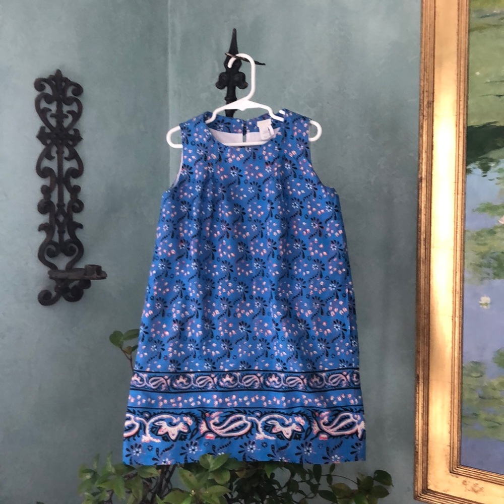 J Crew sleeveless blue sundress